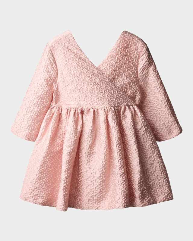 Girl's Coco Bow-Embellished Dress, Size 7
